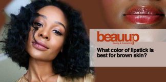 What color of lipstick is best for brown skin?