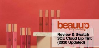 Review & Swatch 3CE Cloud Lip Tint (2020 Updated)