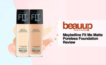 Maybelline Fit Me Matte Poreless Foundation Review cover