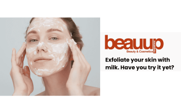 Exfoliate your skin with milk